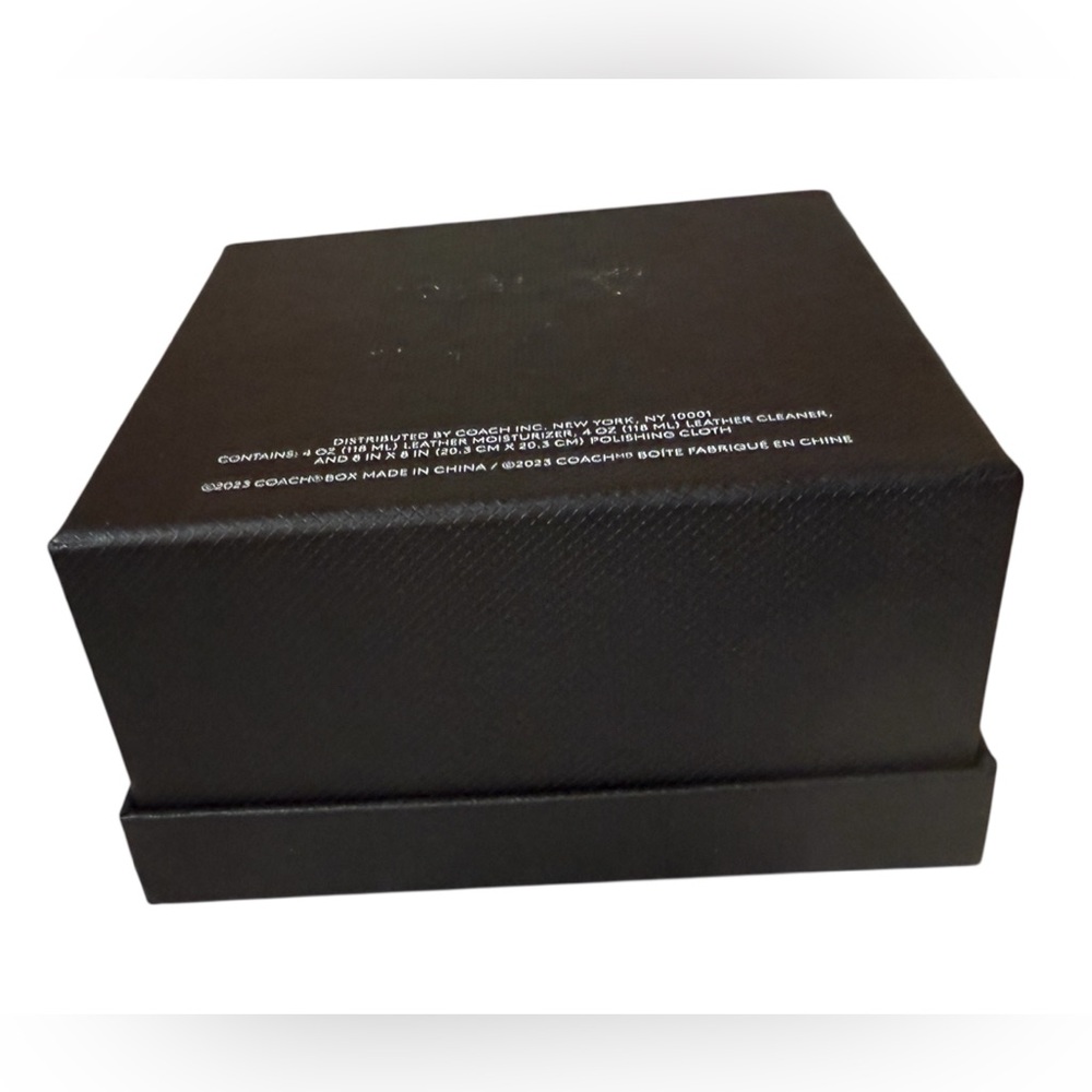 Coach Black Branded Gift Box with White Logo - Picture 4 of 8